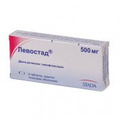 Левостад 500 мг №5 таблетки