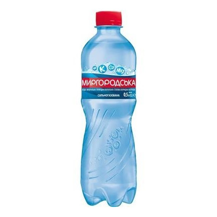Мінеральна вода миргородська 0,5л газ