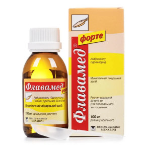 Флавамед форте раствор пероральный от кашля 30 мг/ 5 мл 100 мл