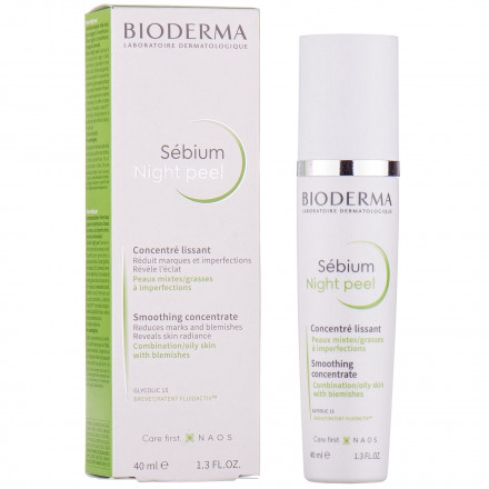 Сироватка розгладжуюча Bioderma Sebium Night Peel, 40 мл