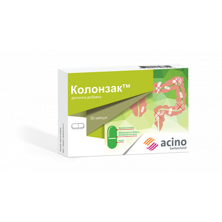 Колонзак капсулы диетическая добавка, 30 шт.