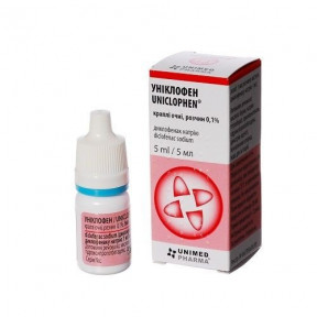 Уніклофен краплі 0,1%, 5 мл