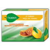 Гамма леденцы от кашля и раздражений в горле без сахара со вкусом меда и лимона, 24 шт.