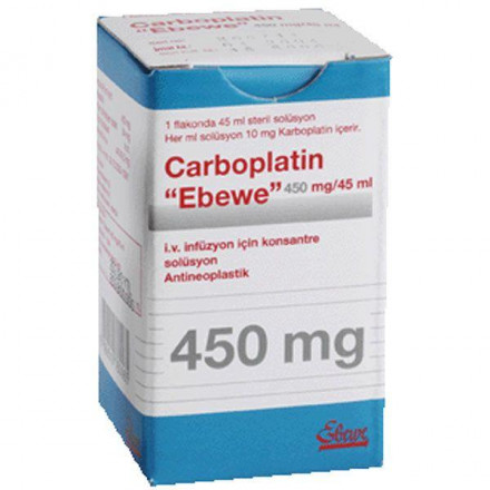 Карбоплатин ЭБЕВЕ 10мг/мл 45мл (450мг) N1 концентрат для приготовления раствора для инфузий