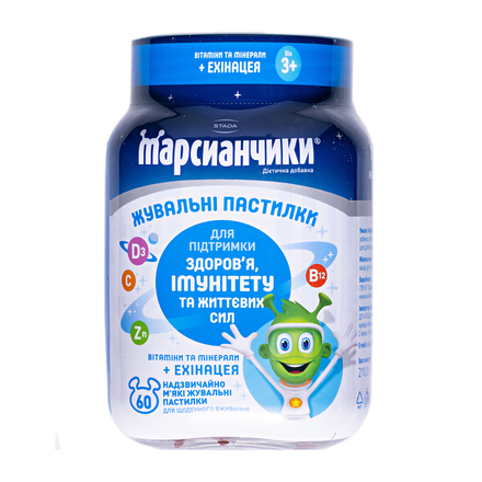 Марсіанчики жув.паст.з ехінацеєю №60