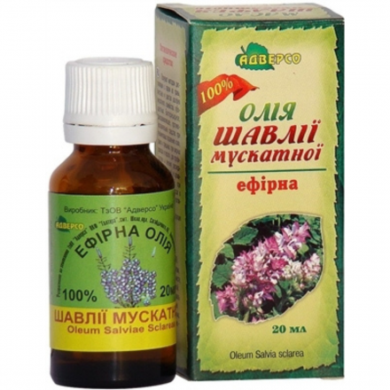 Олія ефірна шавлії мускатної фл. 20мл