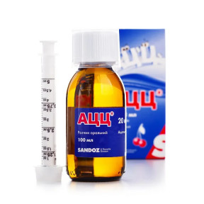 АЦЦ розчин пероральний по 20 мг/1 мл, 100 мл