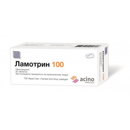Ламотрин таблетки по 100 мг, 30 шт.