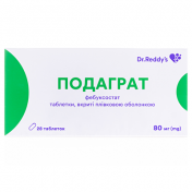 Подаграт табл.п/п/о 80мг №28