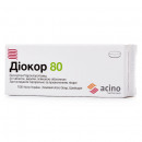 Діокор 80 таблетки при артеріальній гіпертензії по 80 мг, 30 шт.