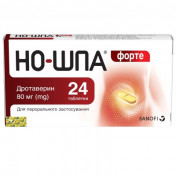 Но-Шпа Форте таблетки по 80 мг, 24 шт.