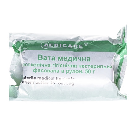 Вата н/с 50г ролик укр