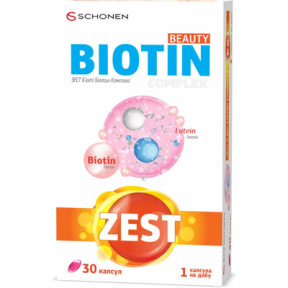 Зест б'юті біотин комплекс капс. №30