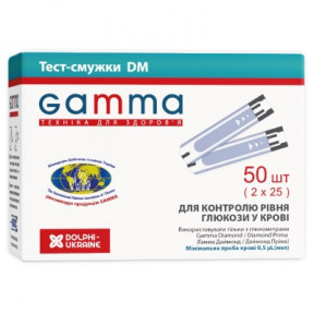 Тест-полоски GAMMA DM  №50