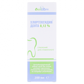 Хлоргексидин Дента 0,12% еліксир зуб. 200мл