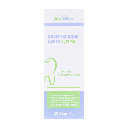 Хлоргексидин Дента 0,12% еліксир зуб. 200мл