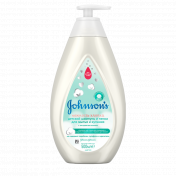 JOHNSON`S Нежность хлопка, детский шампунь и пенка для мытья и купания, 500 мл