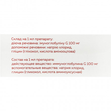 Імуноглобулін людини нормальний розчин для ін'єкцій 10%, по 1,5 мл в ампулах, 10 шт. - Біофарма