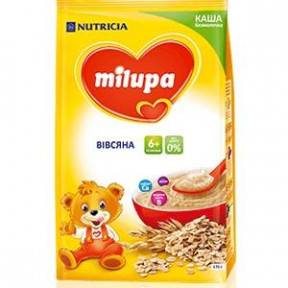 Мілупа каша б/молока 170г вівсяна /0089