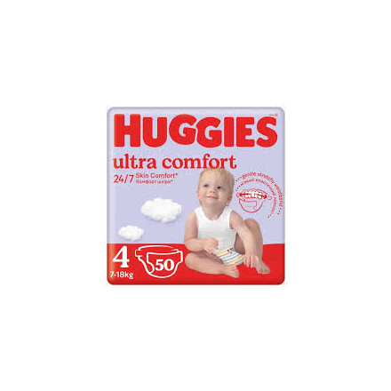 Підгузки Huggies Ultra Comfort 4 Унісекс (7-18кг) №50