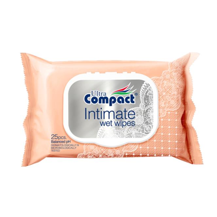 Серветки вологі 25шт інтим з клап. ультракомпакт