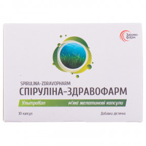Спіруліна-Здравофарм Ультракап капсули, 30 шт.