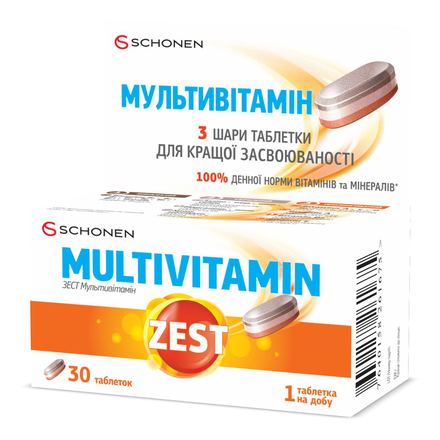 Зест мультивітамін 50+ таб. №30