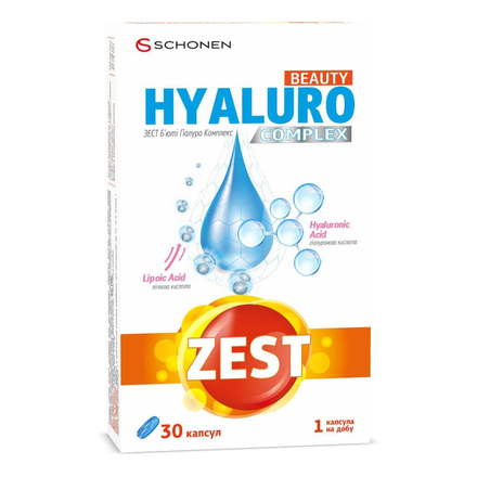 Зест б'юті гіалуро комплекс желатинові капс. №30