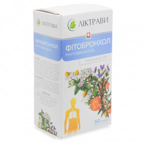 Фітобронхол засіб при кашлі та застудних захворюваннях, 50 г - Ліктрави