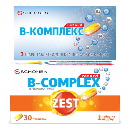 Зест  В-комплекс ретард №30