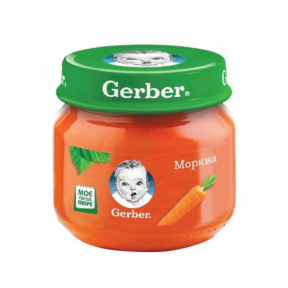 Овочеве пюре Gerber Морква, 80 г