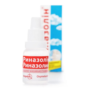 Риназолін краплі в ніс 0.05% 10 мл
