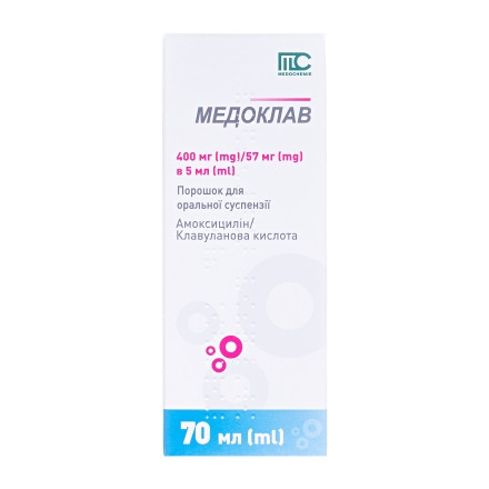 Медоклав сусп.400мг 5мл фл.№1