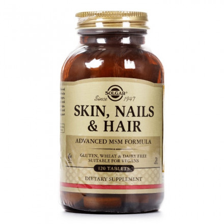 Солгар Шкіра, нігті, волосся - таблетки, 120 шт.