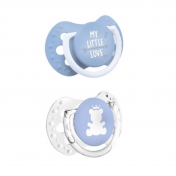 Кенпол пустушка силконова динамічна 0-2 м-ців 2 шт. LOVI MY LITTLE LOVE 22/847 хлоп.