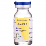 Діацеф 1 г порошок для розчину для ін'єкцій, 1000 мг Спец