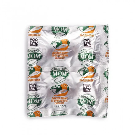 Доктор МОМ леденцы при кашле с фруктовым вкусом, 20 шт.