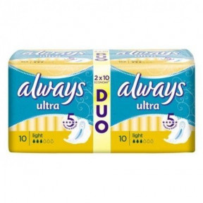 Прокладки Always Ultra Light Duo 20