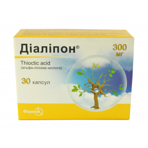 Диалипон капсулы 300 мг, 30 шт.