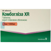 Комбогліза XR 5 мг/1000 мг №28 таблетки