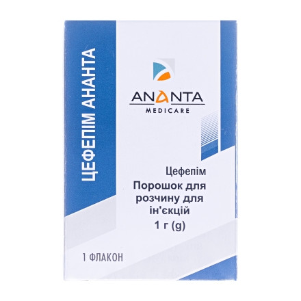 Цефепім Ананта пор. д/ін.1000 мг. фл. №1