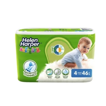 Підгузники Хелен Харпер софт драй 4 (7-18кг) №46 максі
