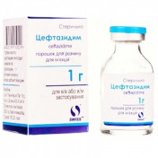 Цефтазидим пор д/ін. 1 г фл.№1