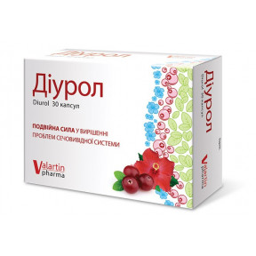 Диурол капсулы по 350 мг, 30 шт.