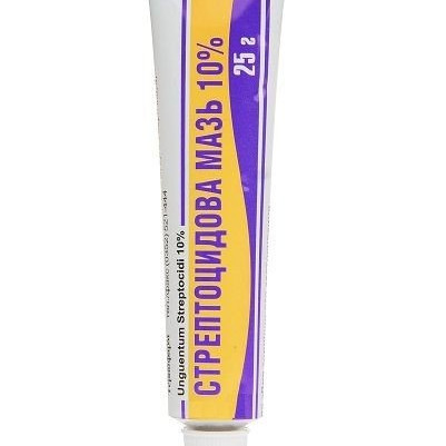 Стрептоцидова мазь 10%, в тубі 25 г - Тернофарм