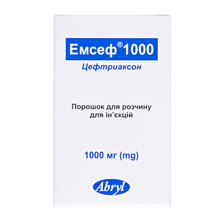 Емсеф пор. д/ін.1000мг фл.№1