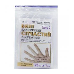 Бинт сітчастий 25*1 (палець) Міран тип2