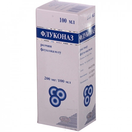 Флуконаз розчин для інфузій, 200 мг / 100 мл, 100 мл