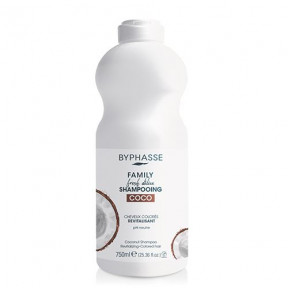 Byphasse Famili fresh delice шампунь для фарбованого волосся з кокосом 750 мл