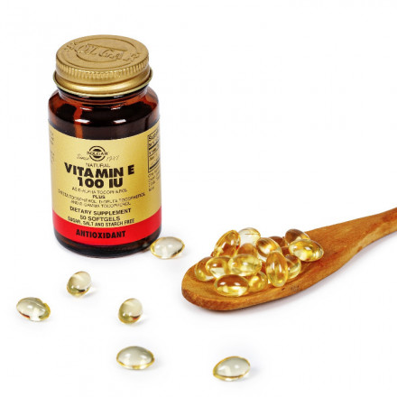 Солгар Вітамін Е капсули по 100 МО, 50 шт.